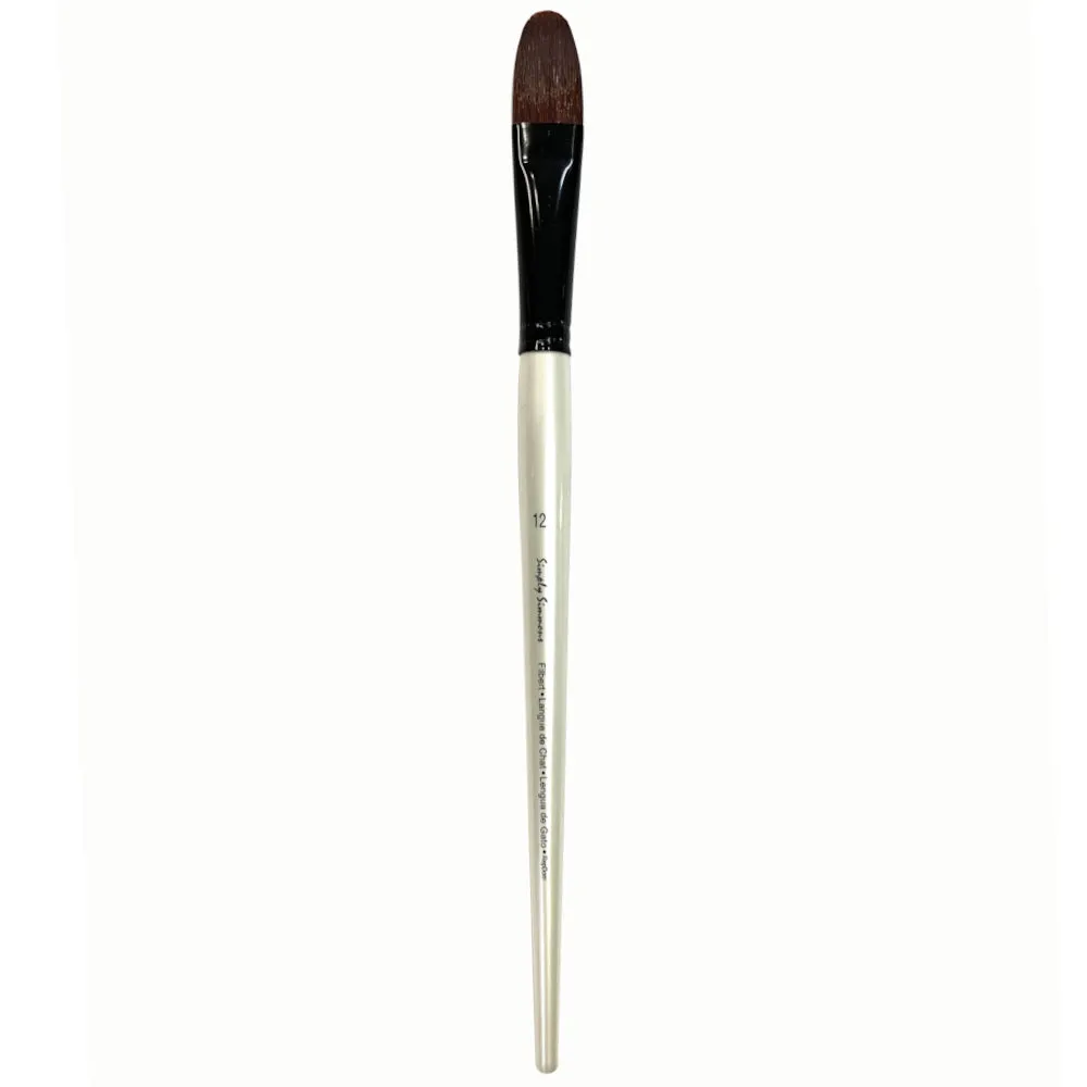 Simply Simmons Brushes - Long Handled Synthetic Filbert