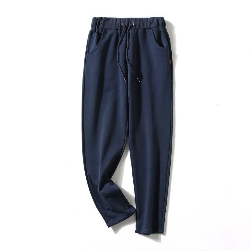 Sport Pants Solid Colored Trendy cvcCotton Matching Pants