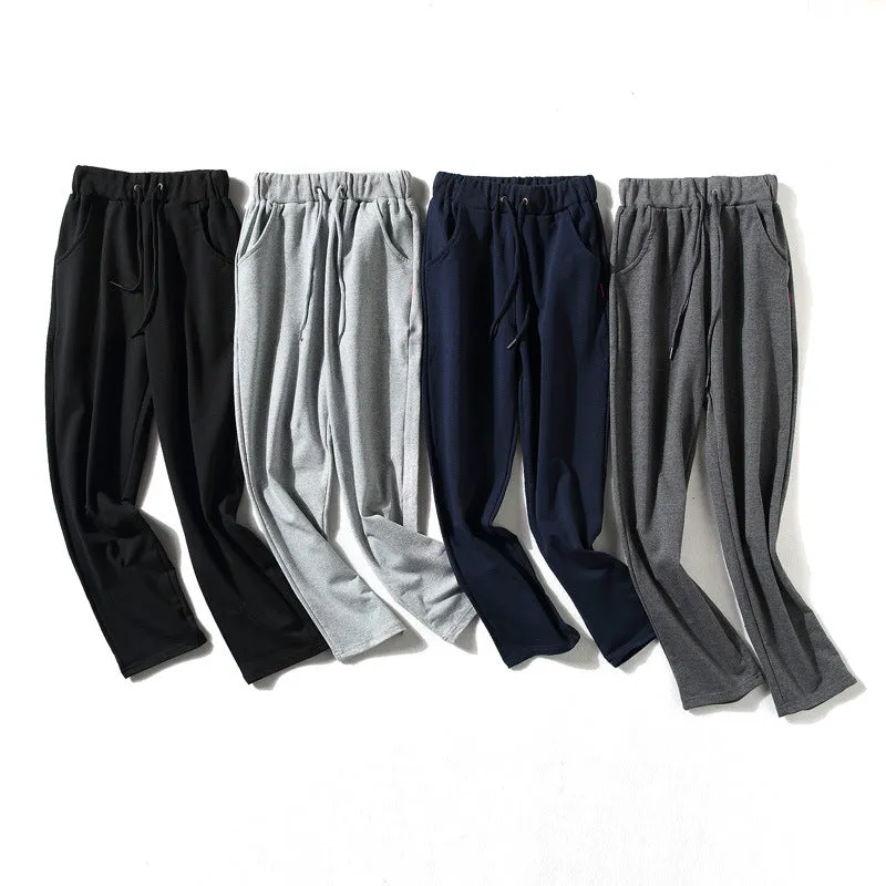 Sport Pants Solid Colored Trendy cvcCotton Matching Pants