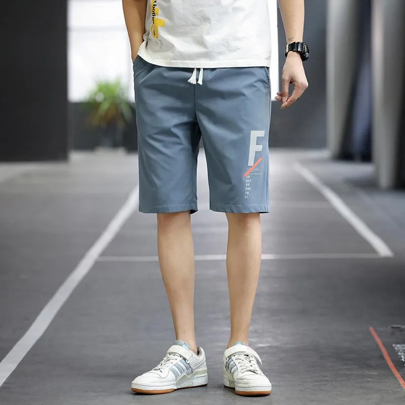 Summer Casual Shorts Men Trendy Hong Kong Mid-Length Beach Pants Young Cargo Shorts