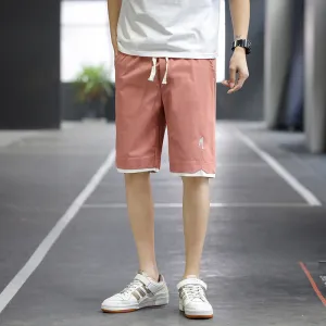 Summer Casual Shorts Men Trendy Hong Kong Mid-Length Beach Pants Young Cargo Shorts