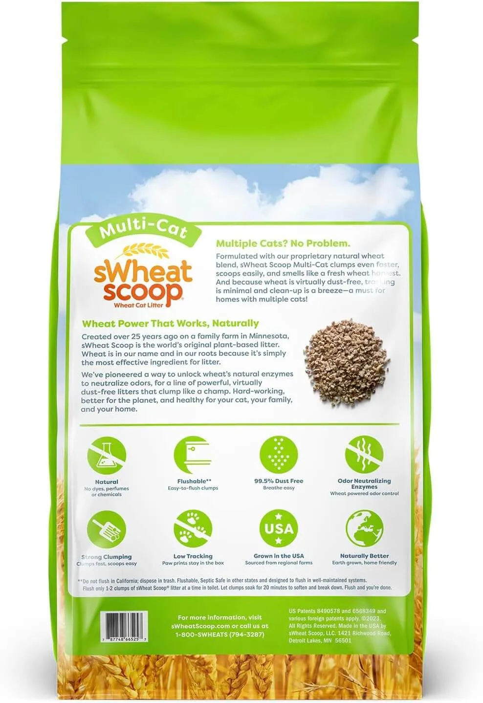 Swheat Scoop Natural Wheat Litter Multi-Cat