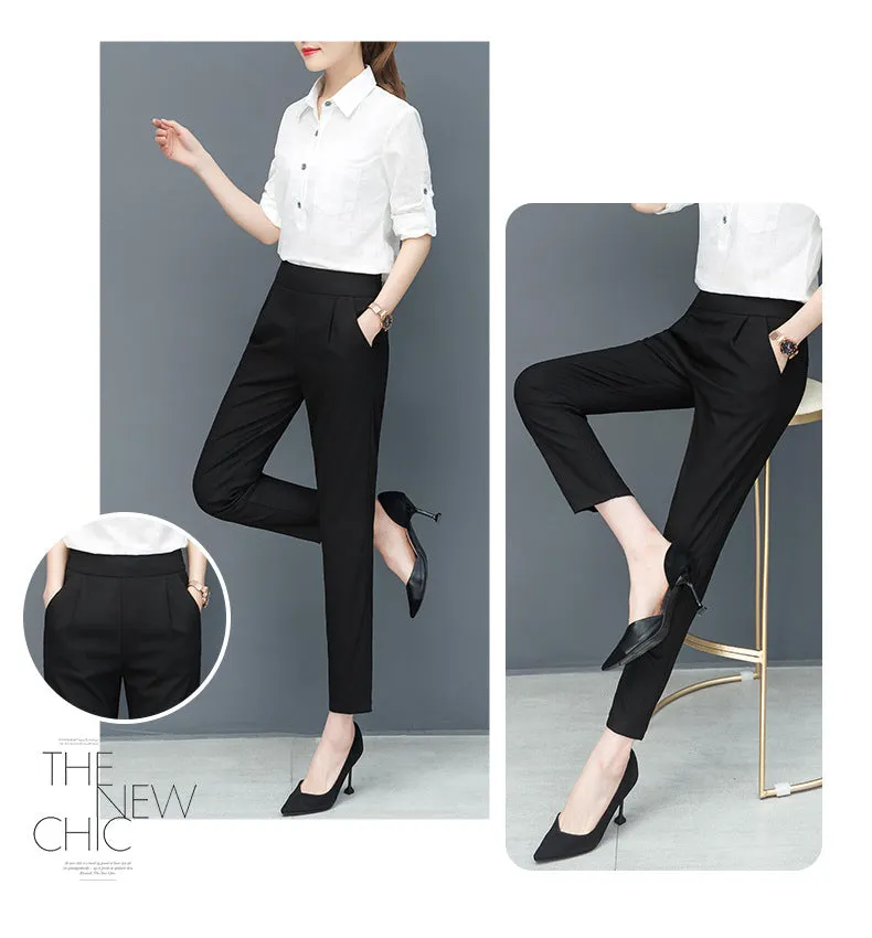 Trendy Women Pants Summer Korean Loose Slim Look Fit Casual Pencil Pants