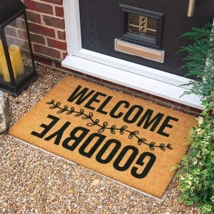 Welcome Goodbye Doormat, Housewarming Gift, Welcome Door Mat, Personalized Gift, New Home Gift, Wedding Gift, Door Mats