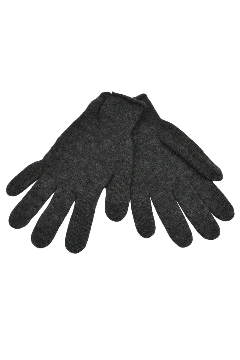 Womens Scottish Cashmere Button and Loop Gloves